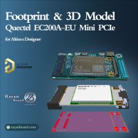 Quectel EC200A-EU Mini PCIe Footprint (Altium)